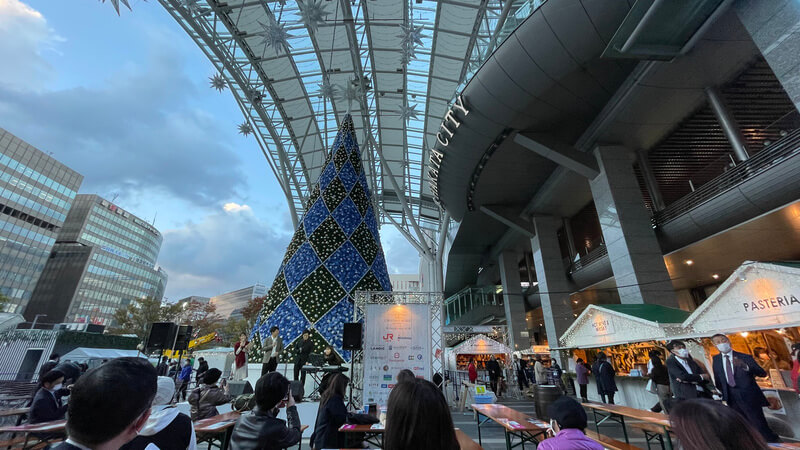 2021 福岡・博多のクリスマスマーケット　イルミネーション