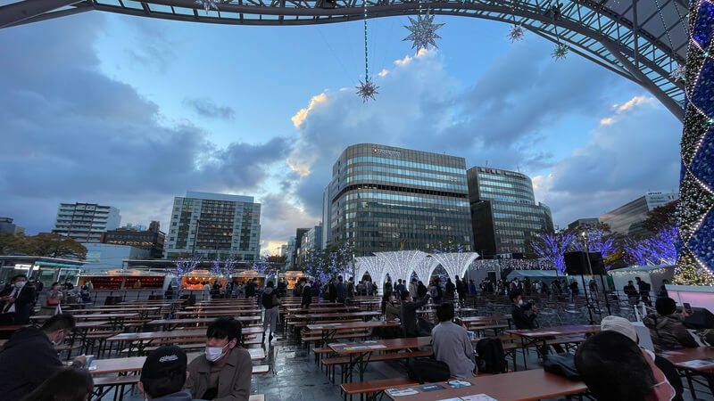 2021 福岡・博多のクリスマスマーケット　イルミネーション