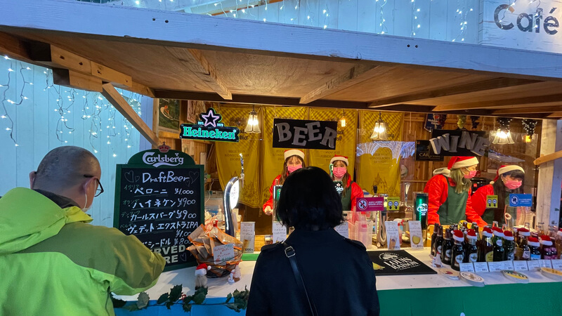 2021 福岡・博多のクリスマスマーケット　ビール