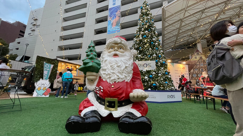 福岡クリスマスマーケット2021（天神）　サンタクロース