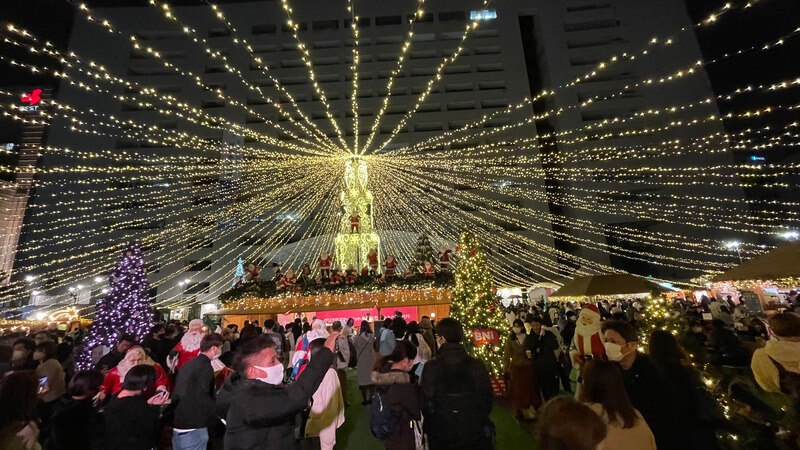 福岡クリスマスマーケット2021（天神）　イルミネーション