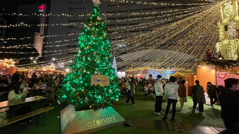 福岡クリスマスマーケット2021（天神）　otonari クリスマスツリー